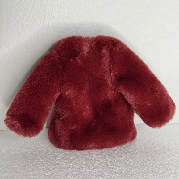 Burgundy Fur Coat Jacket Clubbing Night Away 12" Integrity Fashion Doll Royalty - Picture 4 of 6